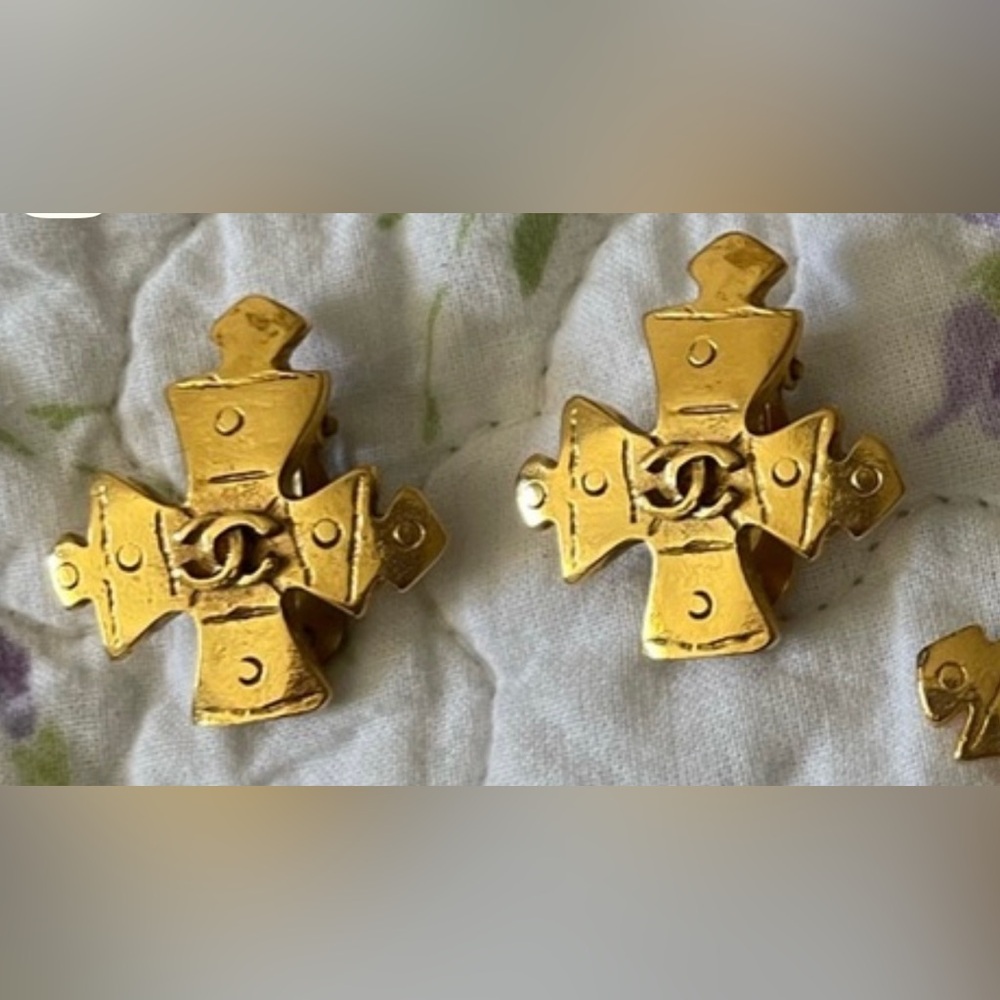 Authentic Vintage CHANEL Earrings. RARE